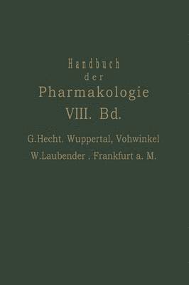 Handbuch der Experimentellen Pharmakologie (hftad)