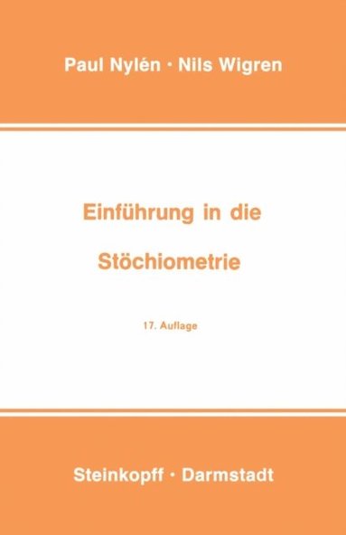 Einführung in die Stöchiometrie (inbunden)