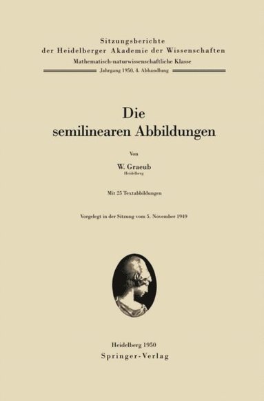 Die semilinearen Abbildungen (häftad)