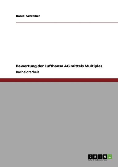 Bewertung der Lufthansa AG mittels Multiples (hftad)