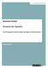 Diesseits der Sprache