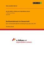 Rechtsmissbrauch Im Steuerrecht (hftad)
