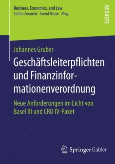 Geschÿftsleiterpflichten und Finanzinformationenverordnung (pocket)