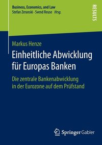 Einheitliche Abwicklung fr Europas Banken (hftad)