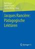 Jacques Rancire: Pdagogische Lektren