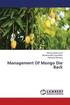 Management of Mango Die Back