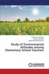 Study of Environmental Attitudes Among Elementary School Teachers