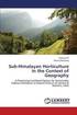 Sub-Himalayan Horticulture in the Context of Geography