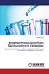 Ethanol Production from Saccharomyces Cerevisiae