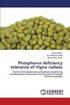 Phosphorus deficiency tolerance of Vigna radiata