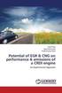 Potential of EGR &; CNG on performance &; emissions of a CRDI engine