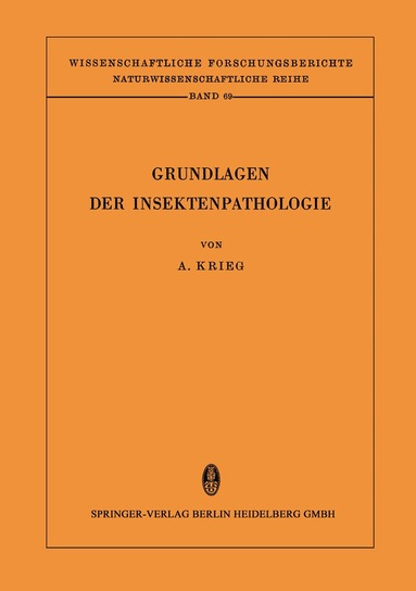Grundlagen der Insektenpathologie (h�ftad)