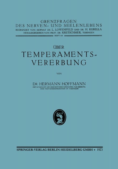 �ber Temperamentsvererbung (h�ftad)