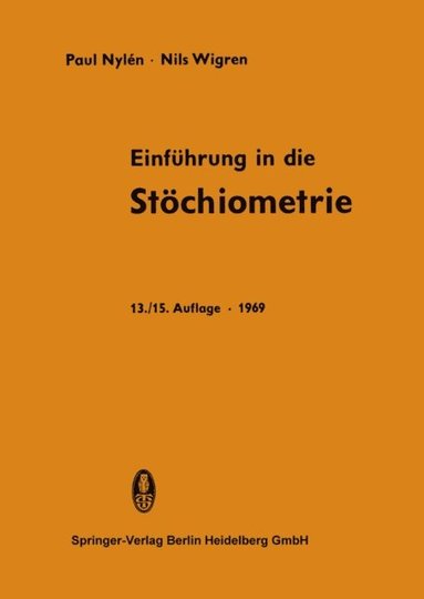 Einführung in die Stöchiometrie (inbunden)