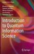 Introduction to Quantum Information Science