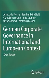German Corporate Governance in International and European Context (inbunden)