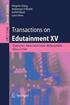 Transactions on Edutainment XV