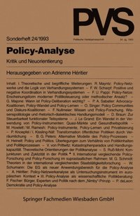 Policy-Analyse (e-bok)