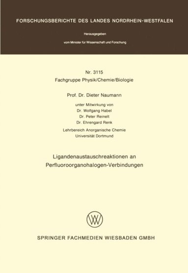 Ligandenaustauschreaktionen an Perfluoroorganohalogen-Verbindungen (inbunden)