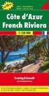 Cote d'Azur Road Map 1:150 000