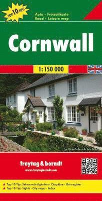 Cornwall Road Map 1:150 000 (häftad)