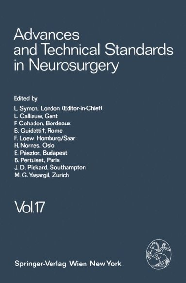 Advances and Technical Standards in Neurosurgery (inbunden)