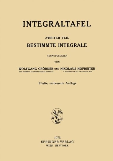 Integraltafel (häftad)