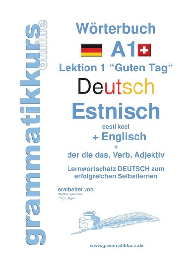 Wörterbuch Deutsch - Estnisch - Englisch Niveau A1 (häftad)