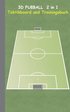 3D Fuball 2 in 1 Taktikboard und Trainingsbuch