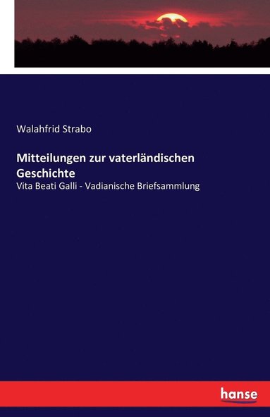 Mitteilungen zur vaterlndischen Geschichte (hftad)