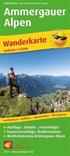 Ammergau Alps, hiking map 1:35,000