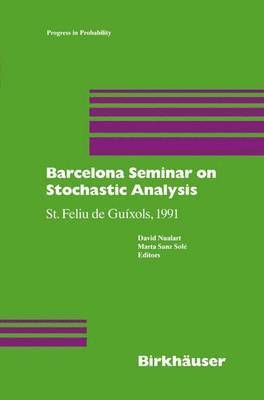 Barcelona Seminar on Stochastic Analysis (inbunden)