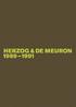 Herzog &; de Meuron 1989-1991