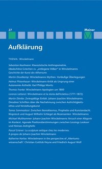 AufklÃ¿rung, Band 27: Winckelmann (e-bok)
