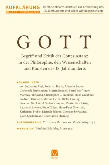 Aufklÿrung, Band 36: Gott (e-bok)
