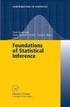Foundations of Statistical Inference