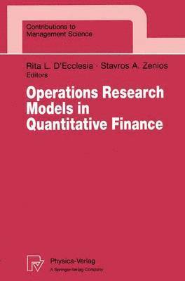 Operations Research Models in Quantitative Finance (hftad)