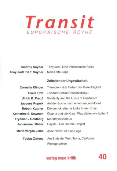 Transit 40. Europÿische Revue (e-bok)
