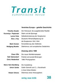 Transit 37. Europÿische Revue (e-bok)