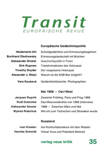 Transit 35. Europÿische Revue (hftad)