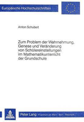 Zum Problem Der Wahrnehmung, Genese Und Veraenderung (h�ftad)