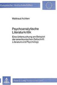 Psychoanalytische Literaturkritik (hftad)