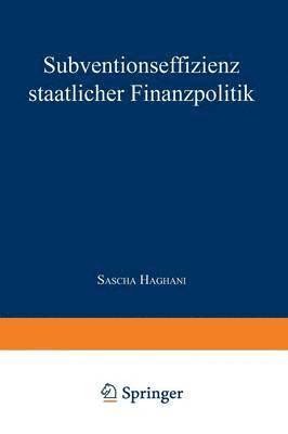 Subventionseffizienz Staatlicher Finanzpolitik (häftad)