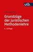 Grundz�ge der juristischen Methodenlehre