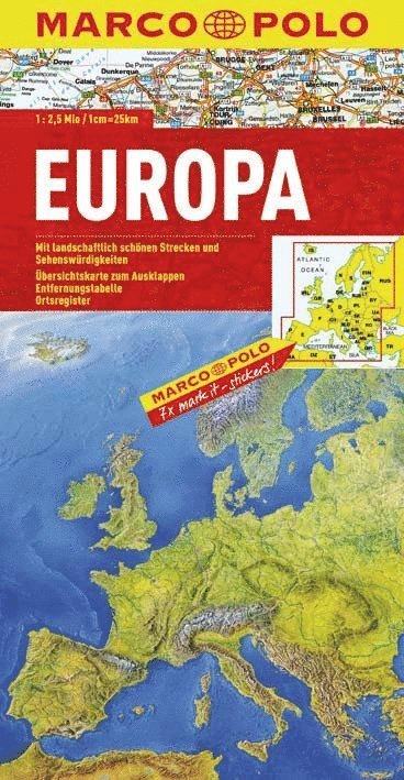 Europa karta (pocket)