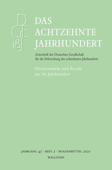 Das achtzehnte Jahrhundert 45/2 (häftad)