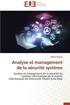 Analyse Et Management de la S curit  Syst me