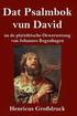 Dat Psalmbok vun David (Gro�druck)
