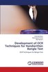 Development of OCR Techniques for Handwritten Bangla Text