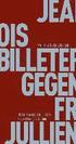 Gegen Fran�ois Jullien